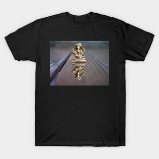 Copper statue of Lord Ganesha with reflection in water T-Shirt